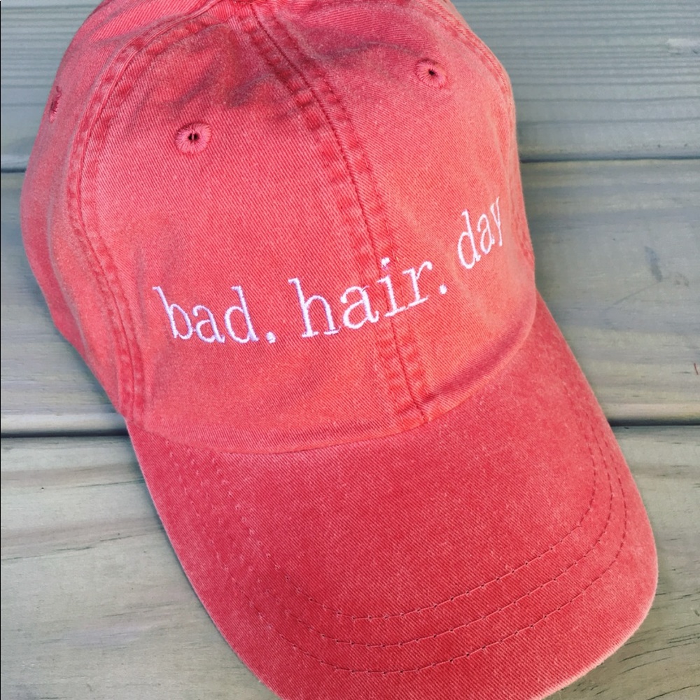 Bad hair day embroidered baseball cap